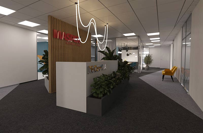 Štúdia rekonštrukcie interiéru starších priestorov, Maspex