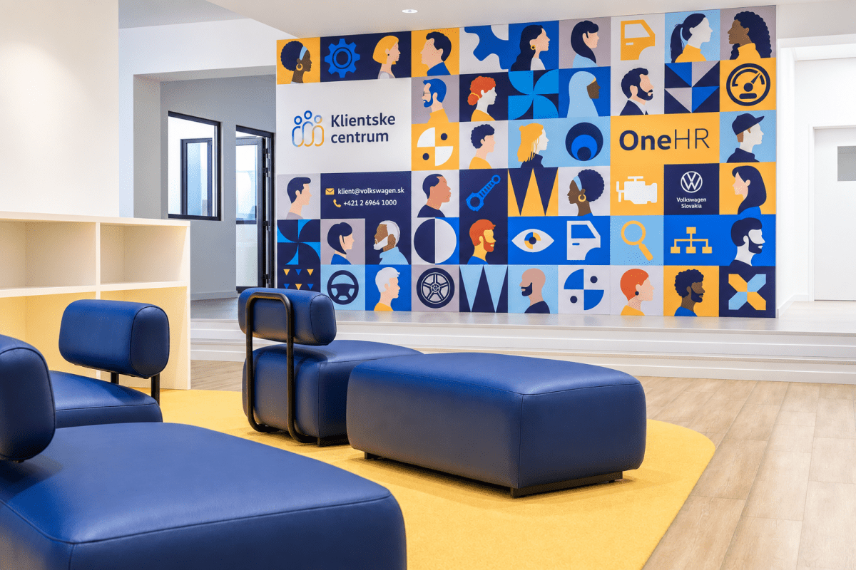 Komplexné zariadenie klientskeho centra Volkswagen