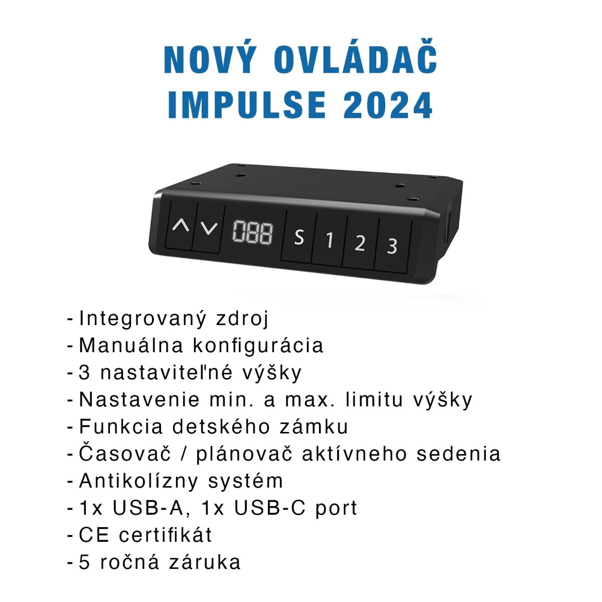Výškovo nastaviteľný stôl IMPULSE